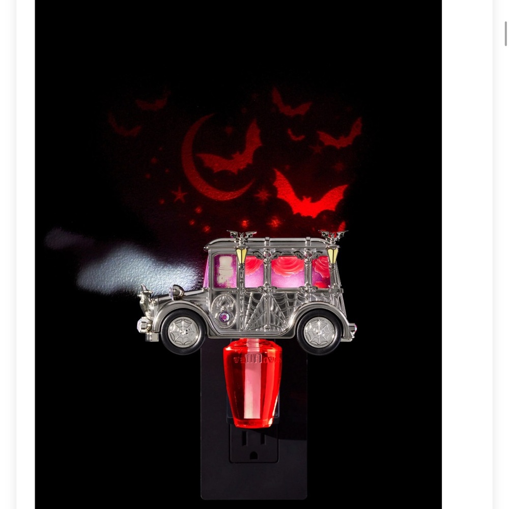 Bath and Body Works Spooky Hearse Car Light Up Wallflower Plug